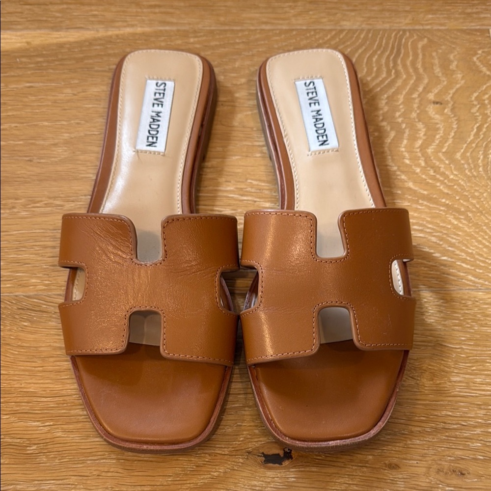 Steve Madden Women's Brown Slide Sandals